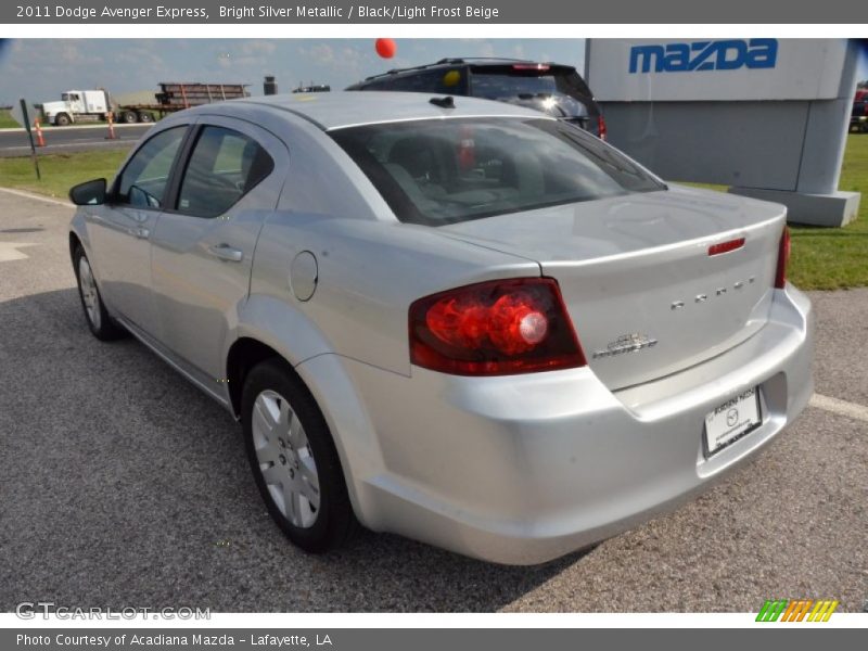 Bright Silver Metallic / Black/Light Frost Beige 2011 Dodge Avenger Express