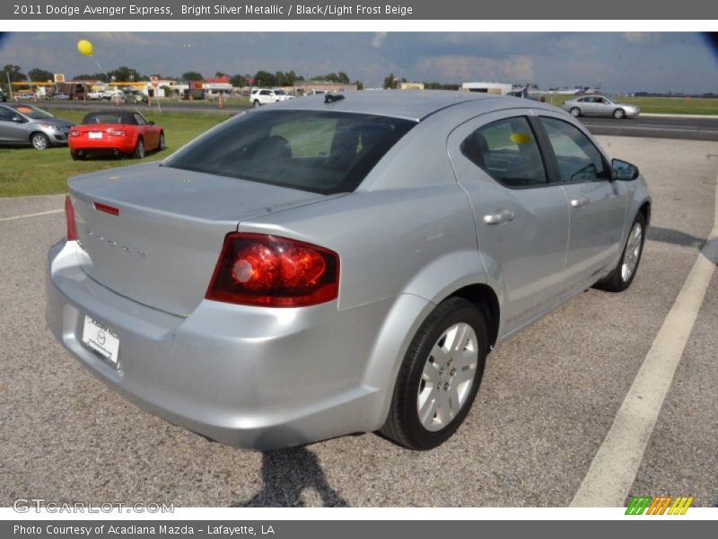 Bright Silver Metallic / Black/Light Frost Beige 2011 Dodge Avenger Express