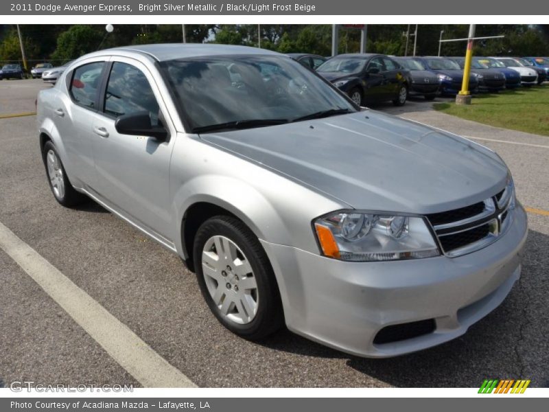 Bright Silver Metallic / Black/Light Frost Beige 2011 Dodge Avenger Express