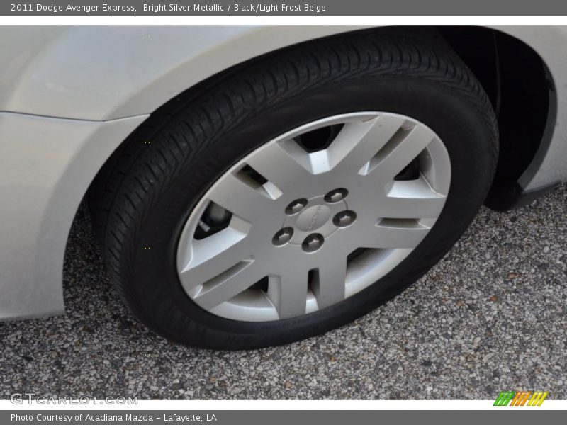 Bright Silver Metallic / Black/Light Frost Beige 2011 Dodge Avenger Express