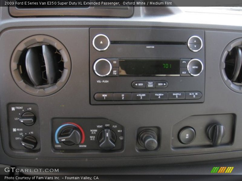 Oxford White / Medium Flint 2009 Ford E Series Van E350 Super Duty XL Extended Passenger