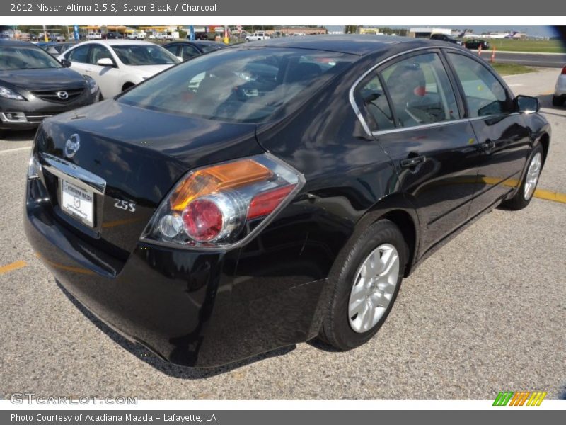 Super Black / Charcoal 2012 Nissan Altima 2.5 S
