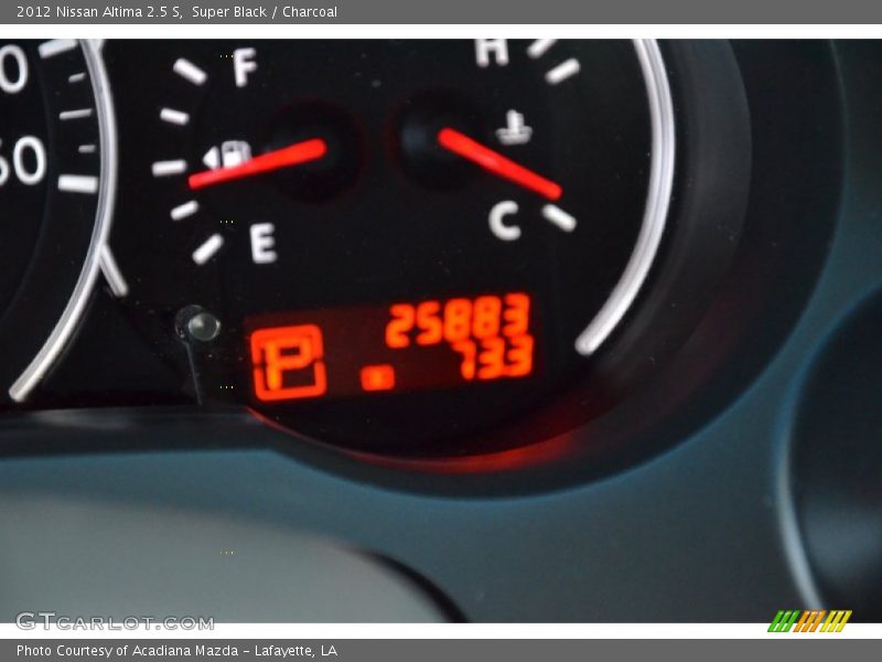 Super Black / Charcoal 2012 Nissan Altima 2.5 S