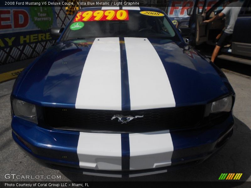 Vista Blue Metallic / Light Graphite 2008 Ford Mustang V6 Deluxe Coupe