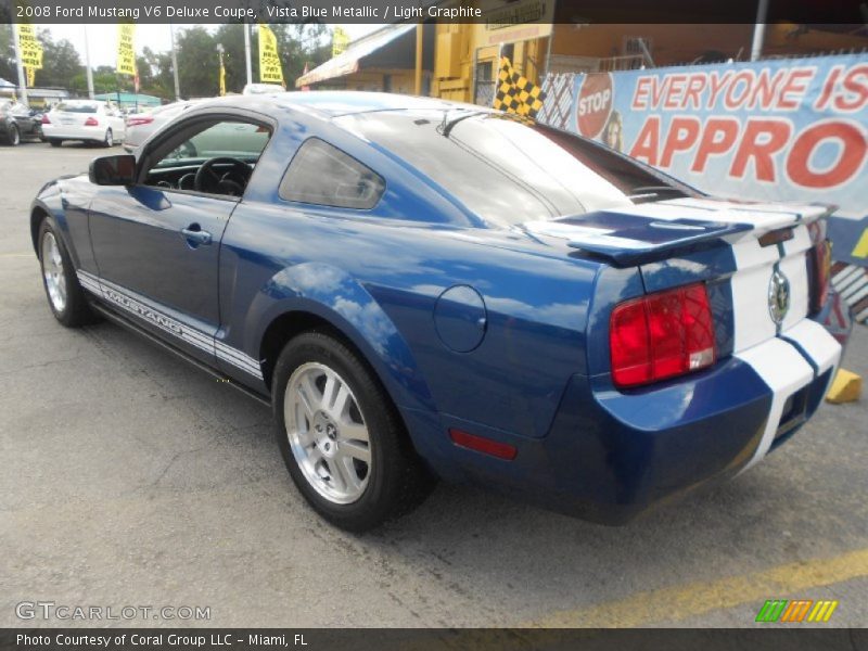 Vista Blue Metallic / Light Graphite 2008 Ford Mustang V6 Deluxe Coupe