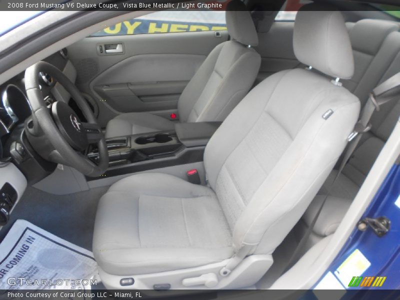 Vista Blue Metallic / Light Graphite 2008 Ford Mustang V6 Deluxe Coupe