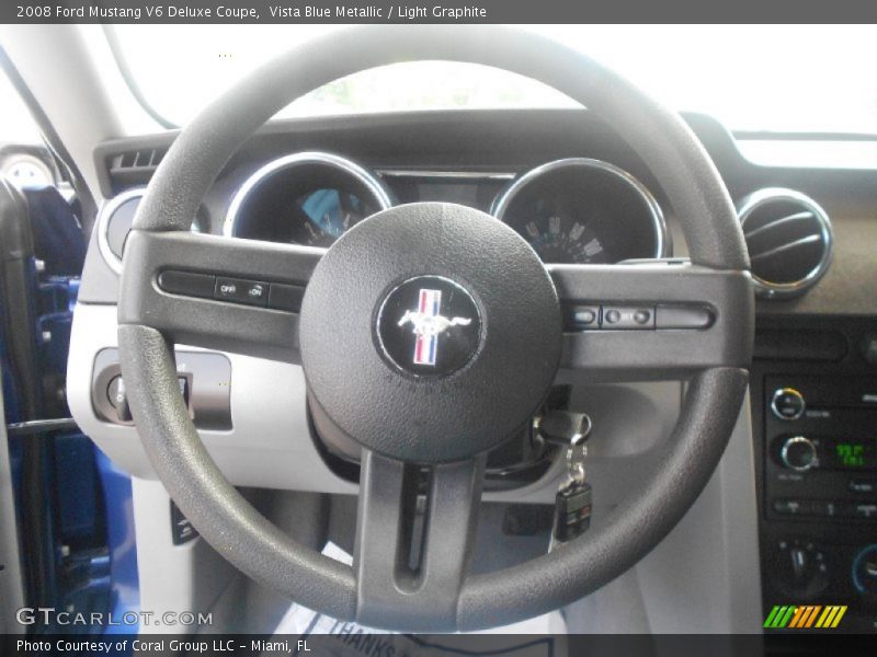 Vista Blue Metallic / Light Graphite 2008 Ford Mustang V6 Deluxe Coupe