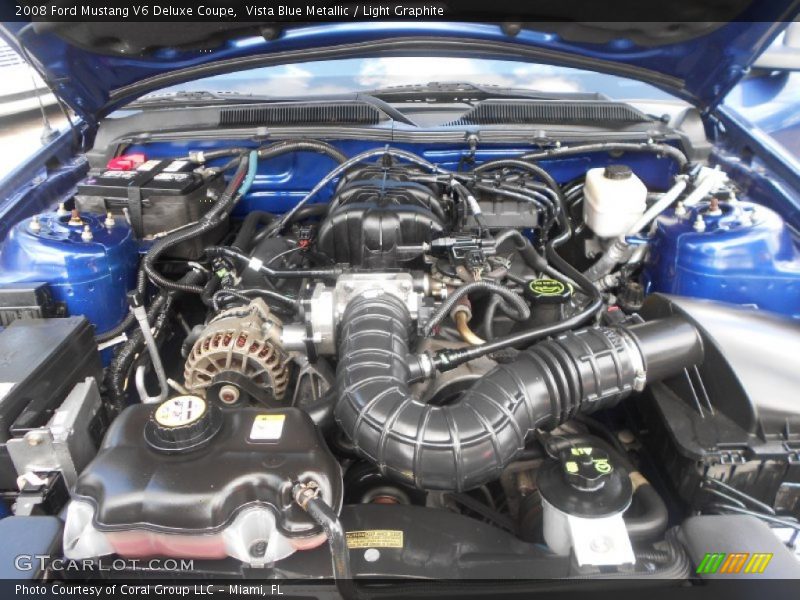 Vista Blue Metallic / Light Graphite 2008 Ford Mustang V6 Deluxe Coupe