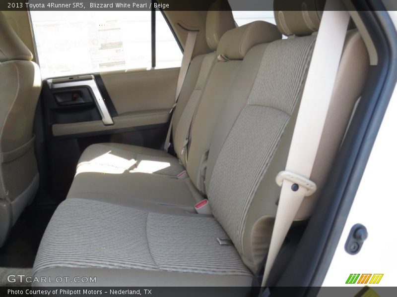 Blizzard White Pearl / Beige 2013 Toyota 4Runner SR5