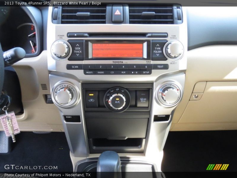 Blizzard White Pearl / Beige 2013 Toyota 4Runner SR5