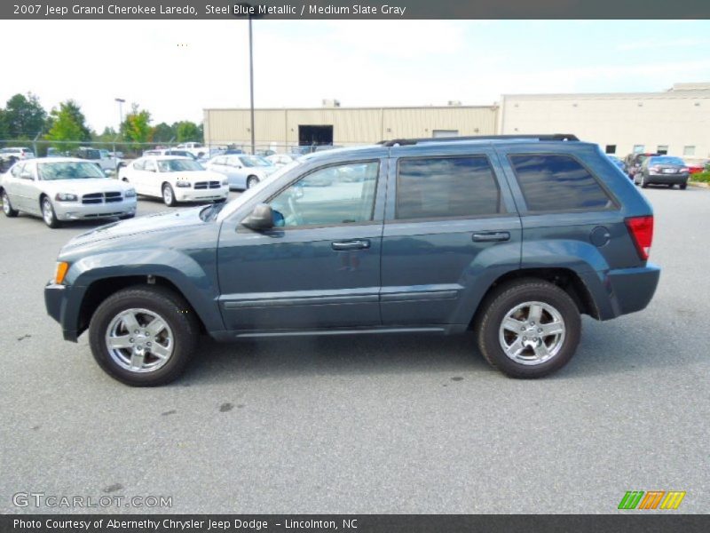 Steel Blue Metallic / Medium Slate Gray 2007 Jeep Grand Cherokee Laredo