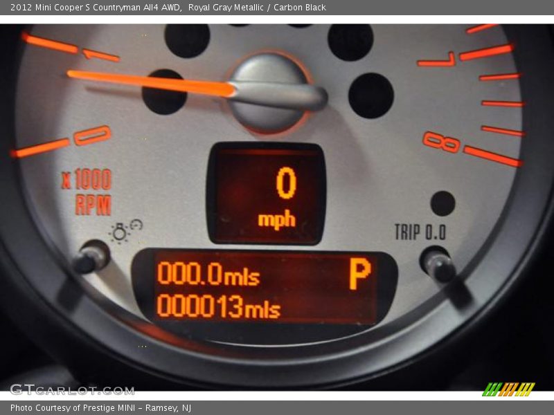 Royal Gray Metallic / Carbon Black 2012 Mini Cooper S Countryman All4 AWD