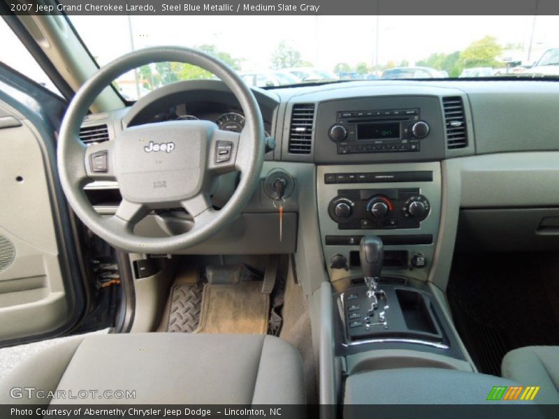 Steel Blue Metallic / Medium Slate Gray 2007 Jeep Grand Cherokee Laredo