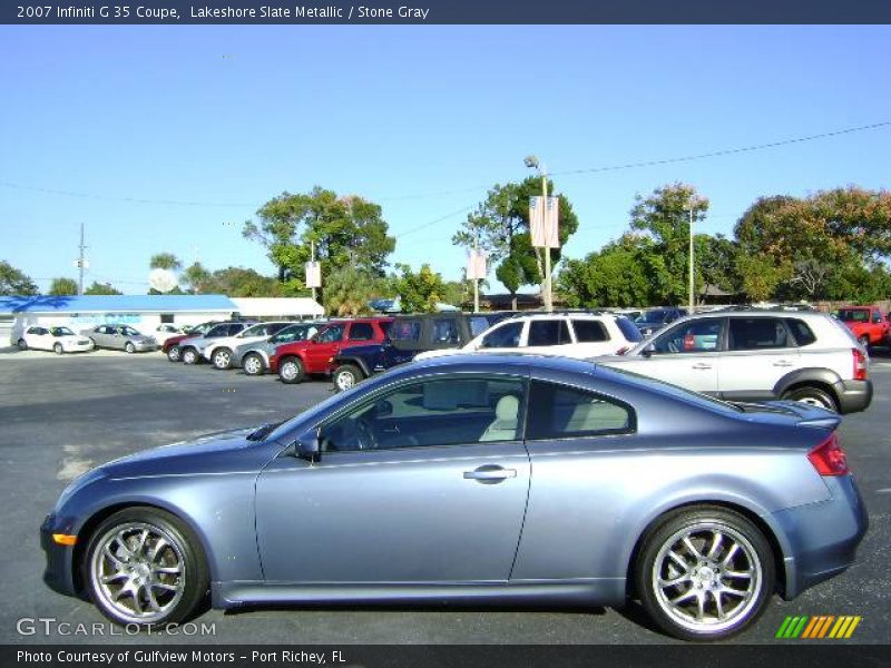 Lakeshore Slate Metallic / Stone Gray 2007 Infiniti G 35 Coupe