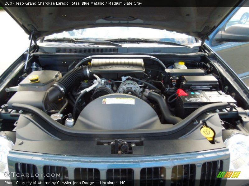 Steel Blue Metallic / Medium Slate Gray 2007 Jeep Grand Cherokee Laredo