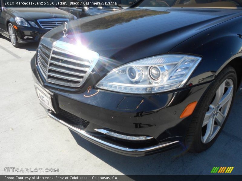 Black / Cashmere/Savanna 2010 Mercedes-Benz S 550 Sedan
