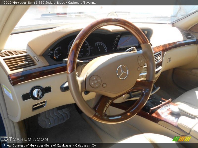 Black / Cashmere/Savanna 2010 Mercedes-Benz S 550 Sedan