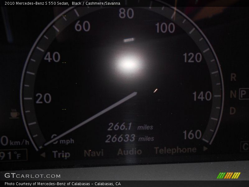 Black / Cashmere/Savanna 2010 Mercedes-Benz S 550 Sedan