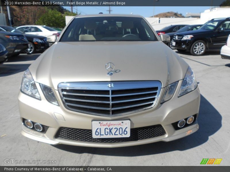 Pearl Beige Metallic / Almond Beige 2010 Mercedes-Benz E 350 Sedan
