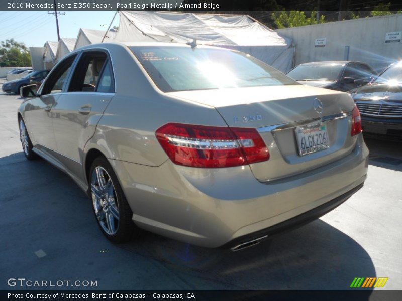 Pearl Beige Metallic / Almond Beige 2010 Mercedes-Benz E 350 Sedan