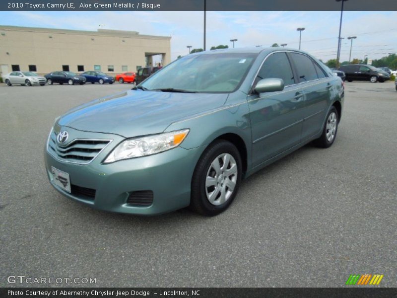 Aloe Green Metallic / Bisque 2010 Toyota Camry LE
