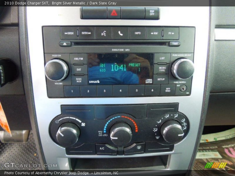 Bright Silver Metallic / Dark Slate Gray 2010 Dodge Charger SXT