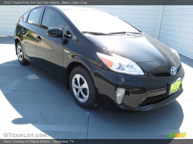 Black / Dark Gray 2012 Toyota Prius 3rd Gen Two Hybrid