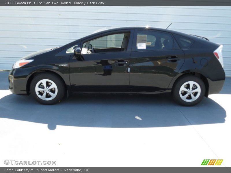 Black / Dark Gray 2012 Toyota Prius 3rd Gen Two Hybrid