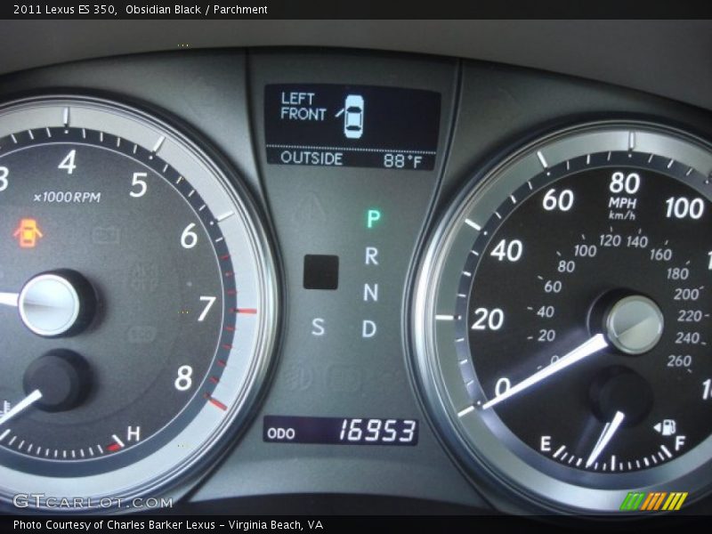Obsidian Black / Parchment 2011 Lexus ES 350