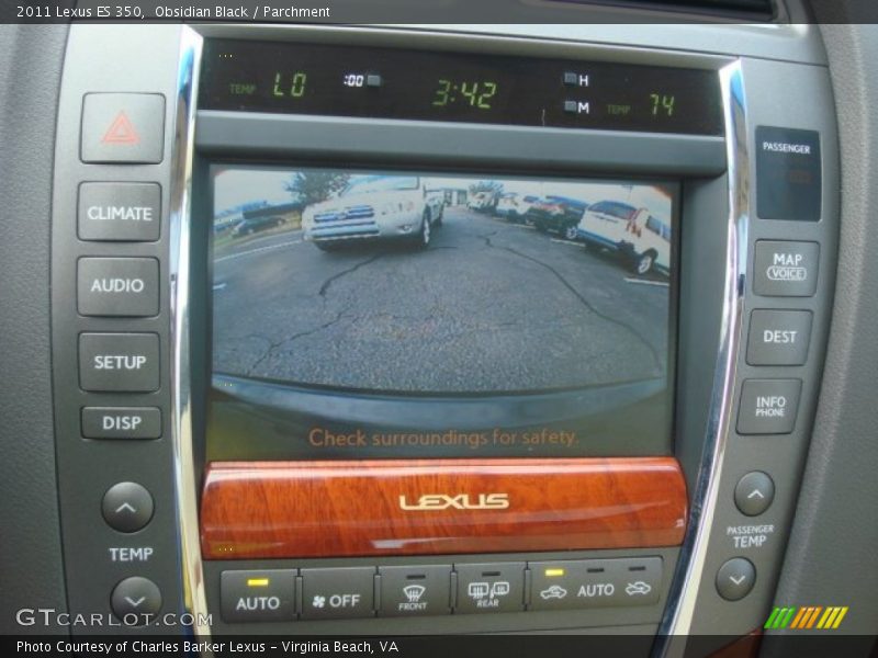 Obsidian Black / Parchment 2011 Lexus ES 350