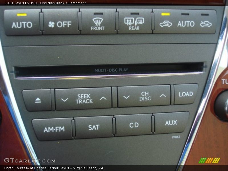 Obsidian Black / Parchment 2011 Lexus ES 350