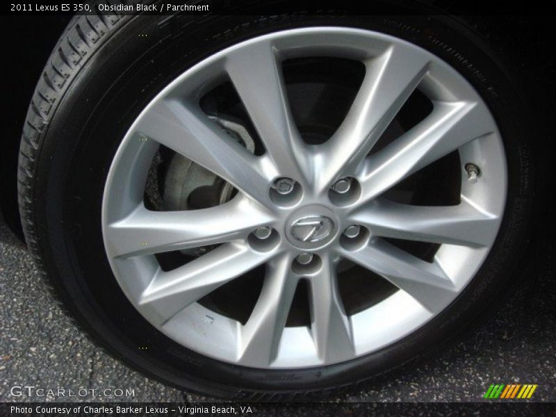 Obsidian Black / Parchment 2011 Lexus ES 350