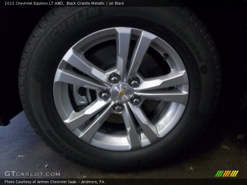 Black Granite Metallic / Jet Black 2013 Chevrolet Equinox LT AWD