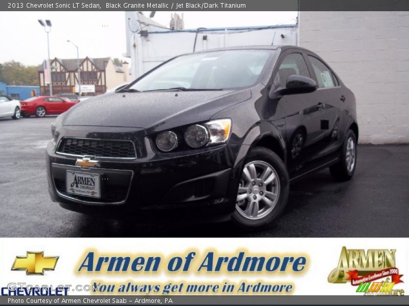 Black Granite Metallic / Jet Black/Dark Titanium 2013 Chevrolet Sonic LT Sedan