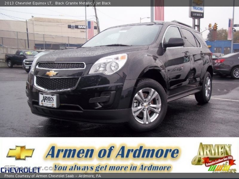 Black Granite Metallic / Jet Black 2013 Chevrolet Equinox LT