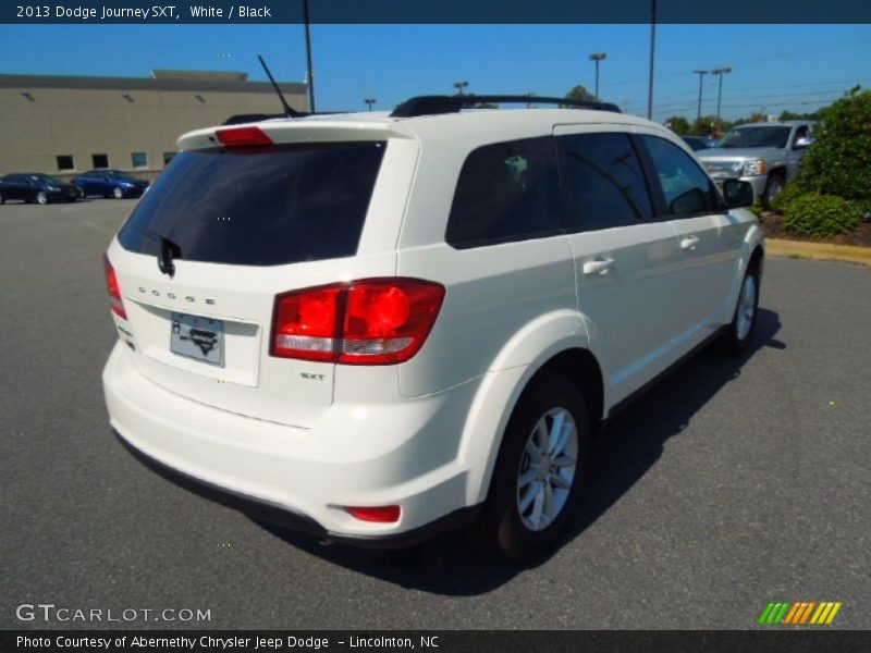 White / Black 2013 Dodge Journey SXT