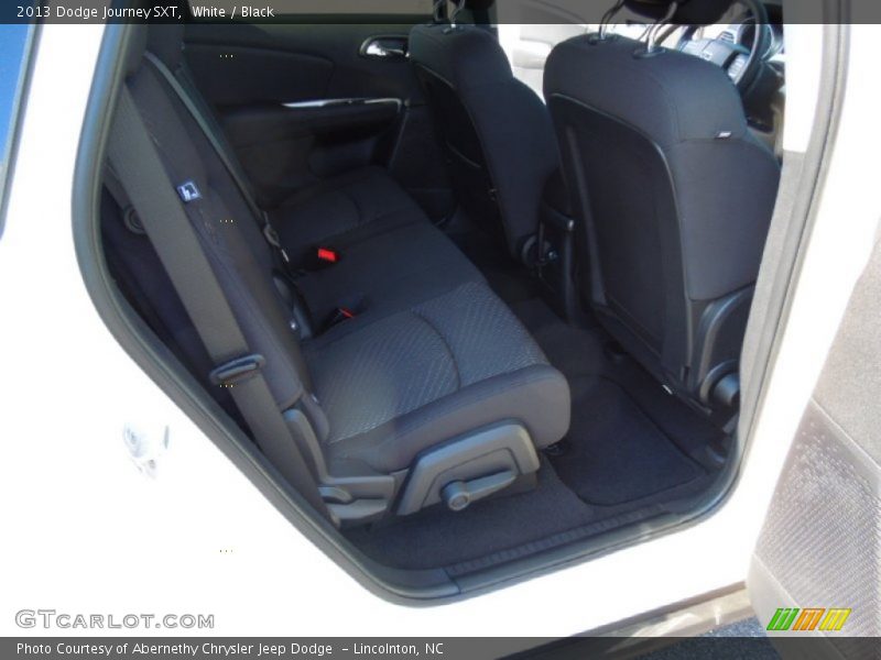 White / Black 2013 Dodge Journey SXT
