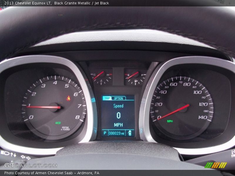 Black Granite Metallic / Jet Black 2013 Chevrolet Equinox LT