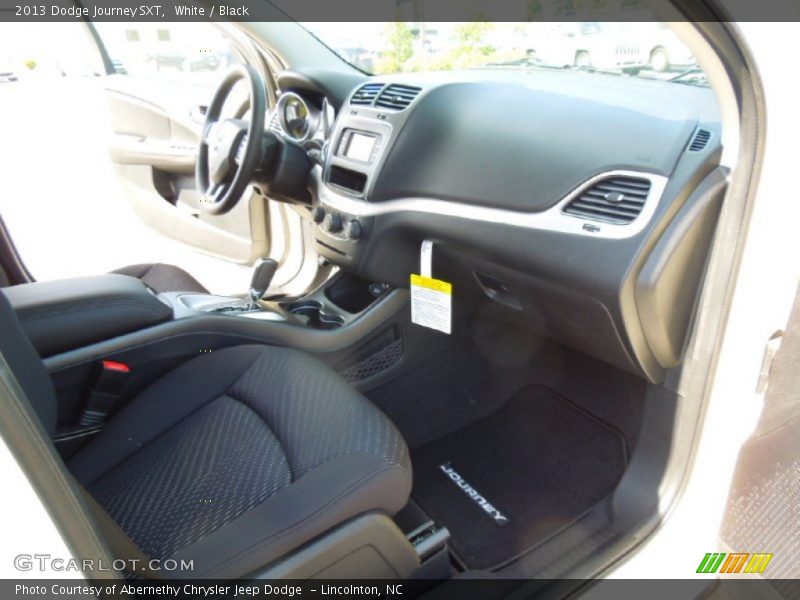 White / Black 2013 Dodge Journey SXT
