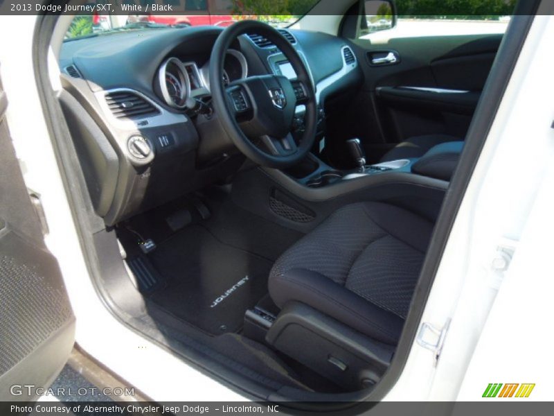 White / Black 2013 Dodge Journey SXT