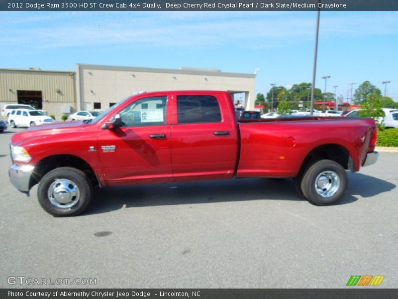  2012 Ram 3500 HD ST Crew Cab 4x4 Dually Deep Cherry Red Crystal Pearl