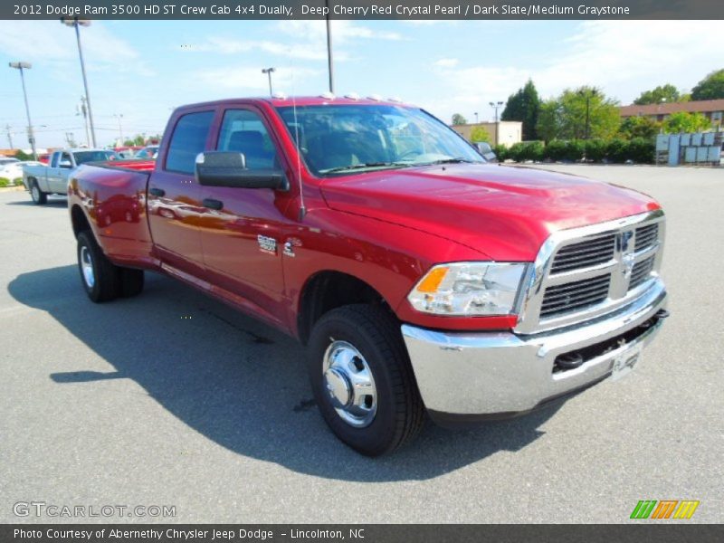 Deep Cherry Red Crystal Pearl / Dark Slate/Medium Graystone 2012 Dodge Ram 3500 HD ST Crew Cab 4x4 Dually