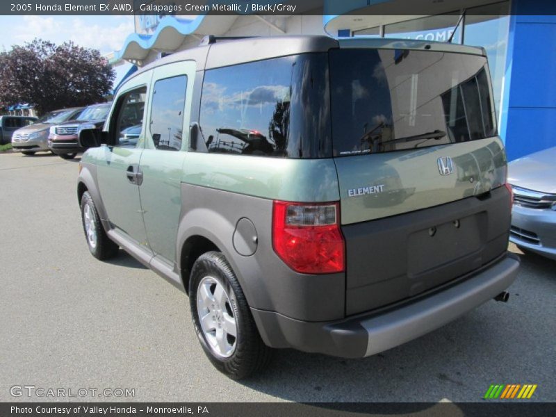 Galapagos Green Metallic / Black/Gray 2005 Honda Element EX AWD