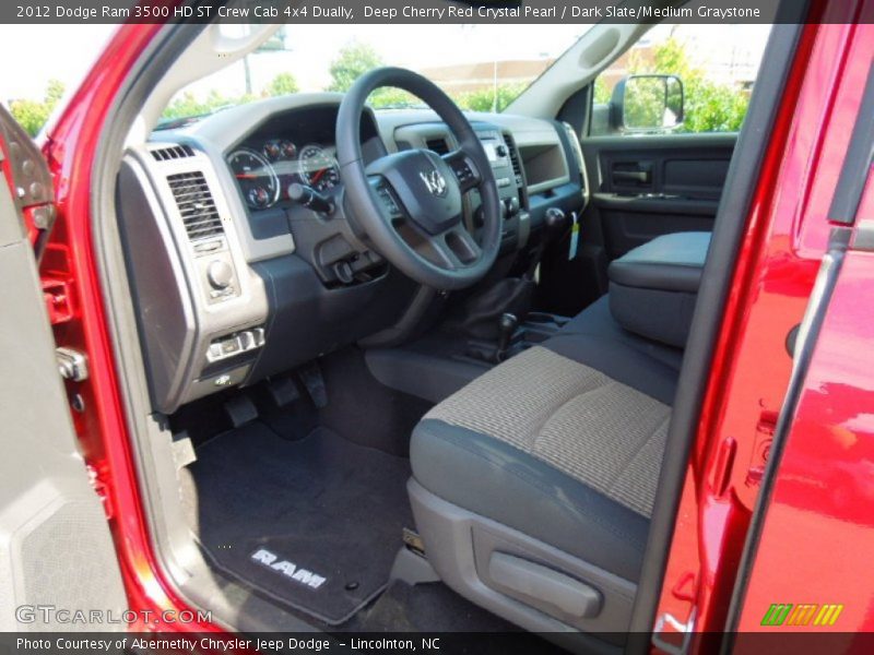 Deep Cherry Red Crystal Pearl / Dark Slate/Medium Graystone 2012 Dodge Ram 3500 HD ST Crew Cab 4x4 Dually