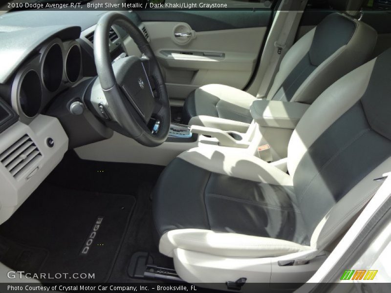Bright Silver Metallic / Dark Khaki/Light Graystone 2010 Dodge Avenger R/T