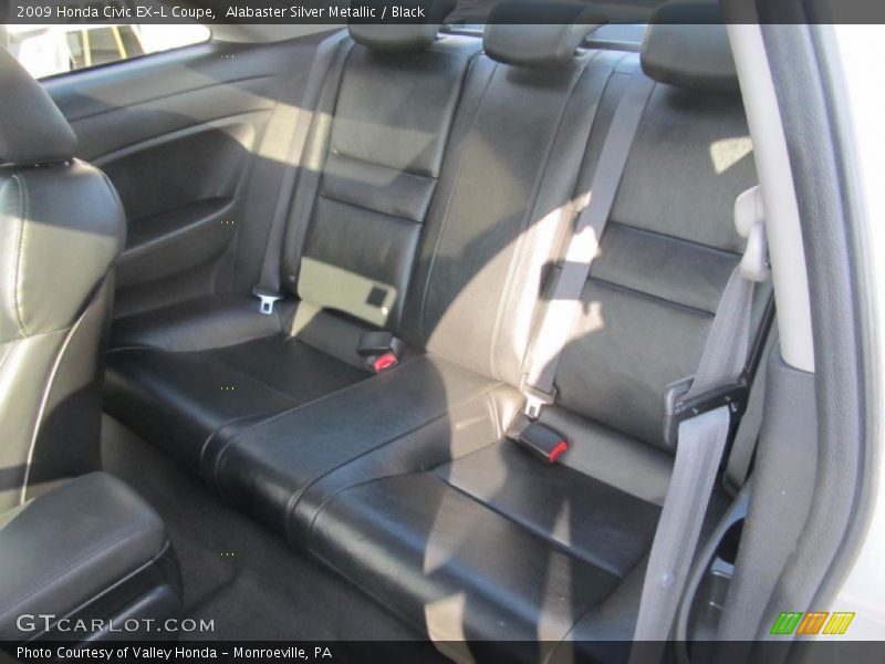 Alabaster Silver Metallic / Black 2009 Honda Civic EX-L Coupe