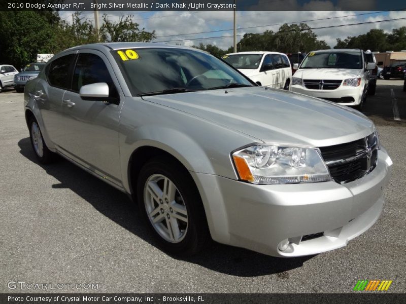 Bright Silver Metallic / Dark Khaki/Light Graystone 2010 Dodge Avenger R/T