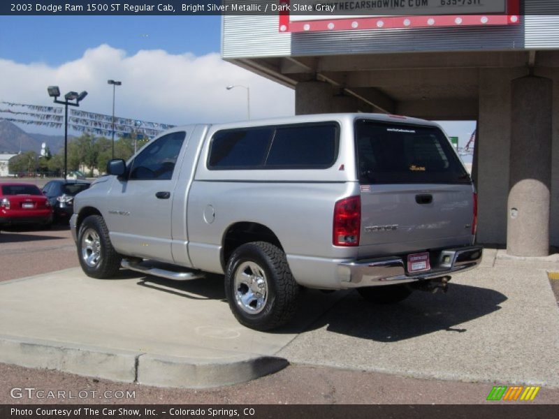 Bright Silver Metallic / Dark Slate Gray 2003 Dodge Ram 1500 ST Regular Cab