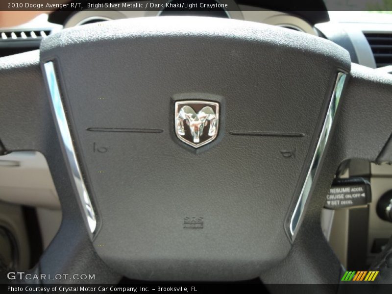 Bright Silver Metallic / Dark Khaki/Light Graystone 2010 Dodge Avenger R/T