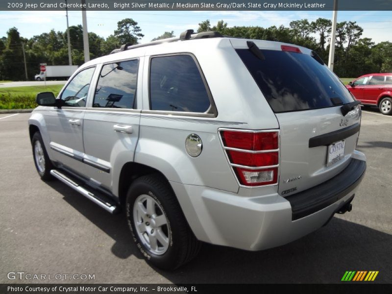 Bright Silver Metallic / Medium Slate Gray/Dark Slate Gray Mckinley Leather 2009 Jeep Grand Cherokee Laredo